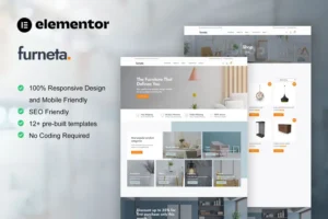 Mua Furneta - Furniture Shop Elementor Template Kit giá rẻ