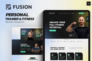Mua Fusion - Personal Trainer & Fitness Elementor Template Kit giá rẻ