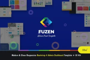 Mua Fuzen - Bootstrap 4 Admin Template + UI Kit giá rẻ