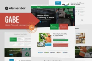 Mua Gabe - Waste Pickup & Management Elementor Template Kit giá rẻ