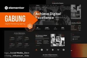 Mua Gabung - Digital Marketing Agency Elementor Template Kit giá rẻ