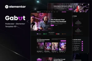 Mua Gabut - Podcaster Elementor Template Kit giá rẻ