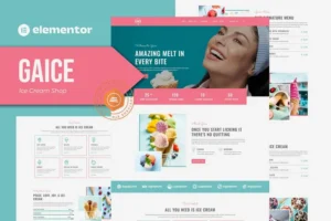 Mua Gaice - Ice Cream Shop Elementor Template Kit giá rẻ