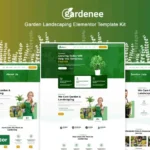 Gardenee – Landscaping & Garden Care Elementor Pro Template Kit