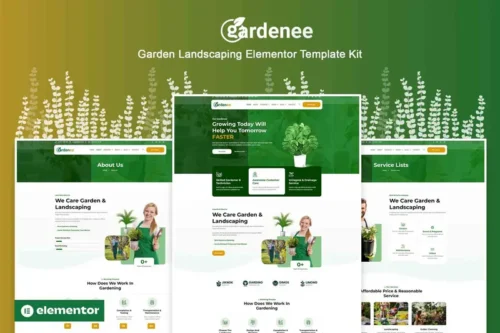 Mua Gardenee - Landscaping & Garden Care Elementor Pro Template Kit giá rẻ