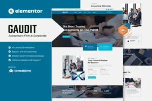 Mua Gaudit - Accounting Firm Elementor Template Kit giá rẻ