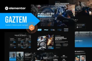 Mua Gaztem - Custom Motorcycle Garage Elementor Template Kit giá rẻ