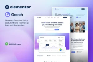 Mua Geech - SaaS & Tech Startup Company Elementor Template Kit giá rẻ