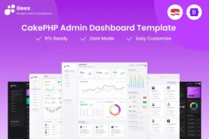 Mua Geex - Admin & Dashboard CakePHP Template giá rẻ