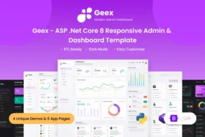 Mua Geex - ASP .Net Core 8 Responsive Admin & Dashboa giá rẻ