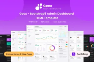 Mua Geex - Bootstrap5 Admin Dashboard HTML Template giá rẻ