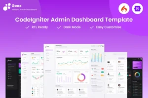 Mua Geex - CodeIgniter Admin & Dashboard Template giá rẻ
