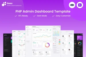 Mua Geex - PHP Admin & Dashboard Template giá rẻ