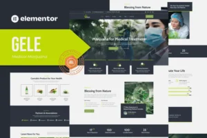 Mua Gele - Medical Marijuana & Medicine Elementor Template Kit giá rẻ