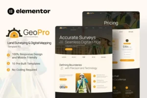 Mua Geopro - Land Surveying & Digital Mapping Elementor Template Kit giá rẻ