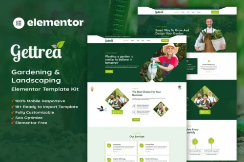 Mua Gettrea - Gardening & Landscaping Elementor Template Kit giá rẻ