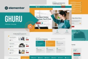 Mua Ghuru - Online Course & Education Elementor Template Kit giá rẻ