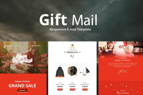Mua Gift Mail - Christmas Email Templates set giá rẻ