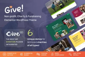 Mua Give - NGO & Charity WordPress Theme giá rẻ