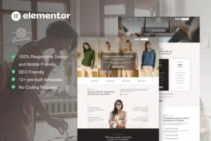 Mua Glamourista - Fashion Designer Elementor Template Kit giá rẻ