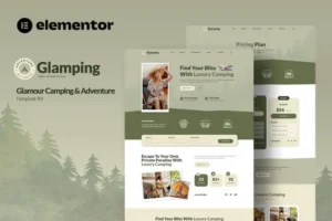 Mua Glamping - Glamour Camping & Adventure Elementor Template Kit giá rẻ