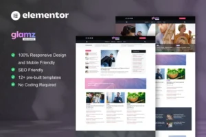 Mua Glamz - News & Magazine Elementor Template Kit giá rẻ