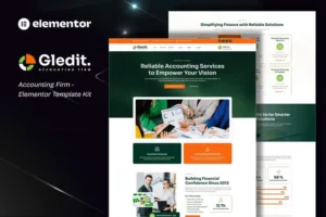 Mua Gledit - Accounting Firm Elementor Template Kit giá rẻ