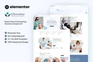 Mua Glowence - Beauty Clinic & Dermatology Elementor Template Kit giá rẻ
