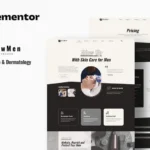 Glowmen – Men Skincare & Dermatology Elementor Template Kit