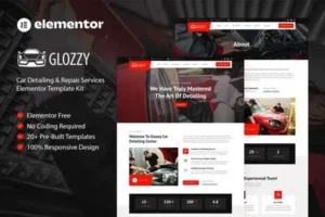 Mua Glozzy - Car Detailing & Repair Service Elementor Template Kit giá rẻ