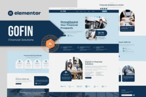 Mua Gofin - Financial Solutions Elementor Template Kit giá rẻ