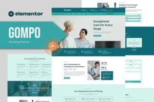 Mua Gompo - Nursing Home Elementor Template Kit giá rẻ