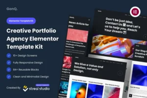 Mua GonQ Creative Portfolio Agency Elementor Template Kit giá rẻ
