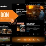 Gordon – Steel Factory & Industrial Plant Manufacturing Elementor Template Kit