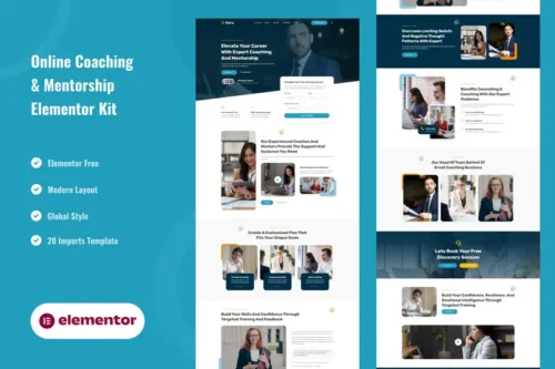 Mua Goro - Online Coaching & Mentorship Elementor Template Kit giá rẻ