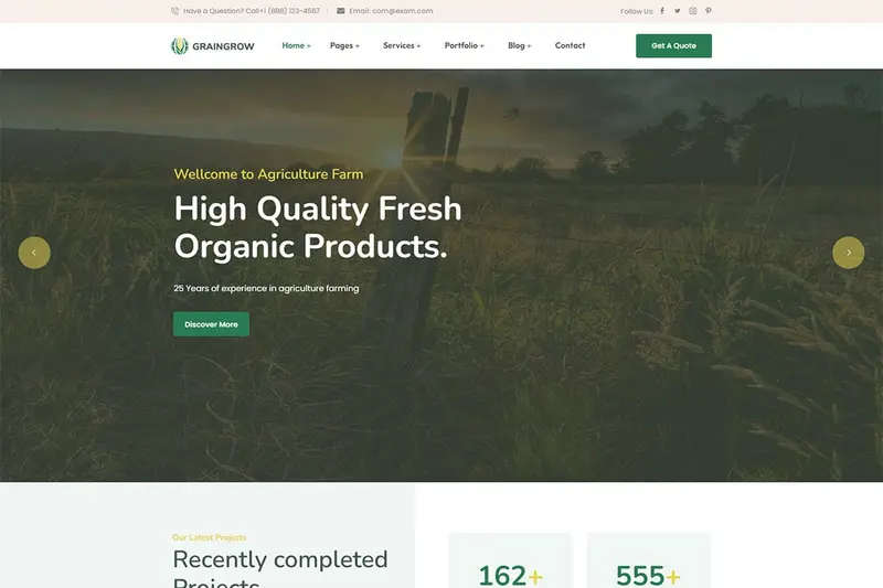 Mua Graingrower – Agriculture Farming WordPress Theme giá rẻ