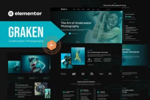 Mua Graken - Underwater Photography Elementor Template Kit giá rẻ