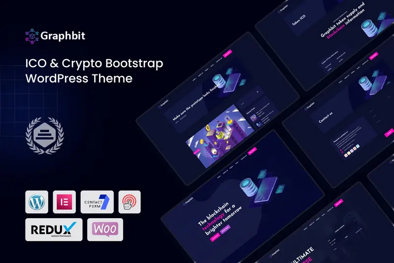 Mua Graphbit - ICO & Crypto Bootstrap WordPress Theme giá rẻ