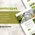 GreenScapes – Garden & Landscape Service Elementor Template Kit