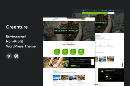 Mua Greenture - Environment Non-Profit WordPress Theme giá rẻ