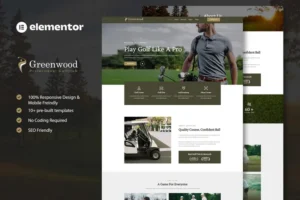 Mua Greenwood - Golf Club & Academy Elementor Template Kit giá rẻ