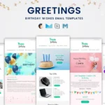 Greetings – Birthday Wishes Email Templates Bundle