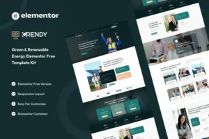 Mua Grendy - Green & Renewable Energy Solutions Elementor Template Kit giá rẻ