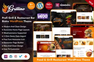Mua Grillino - Grill & Restaurant WordPress Theme giá rẻ