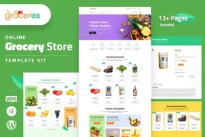 Mua Grocerex - Grocery Store Elementor Pro Template Kit giá rẻ