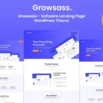Growsass – Software Landing Page WordPress Theme