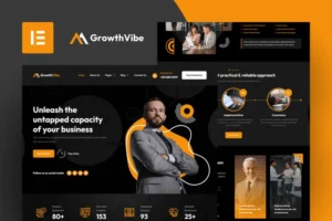 Mua Growth Vibe - Business Consulting Elementor Pro Template Kit giá rẻ