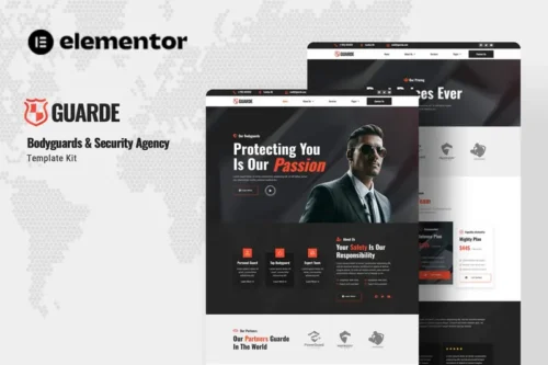 Mua Guarde - Bodyguards & Security Agency Elementor Template Kit giá rẻ