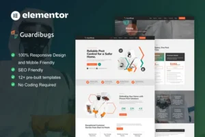 Mua Guardibugs - Pest Control Service Elementor Pro Template Kit giá rẻ