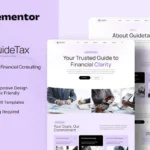 GuideTax – Tax Advisor & Financial Colsulting Elementor Template Kit
